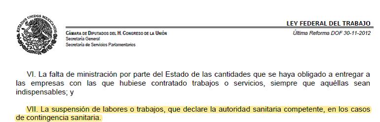 Suspension de relaciones de trabajo 4