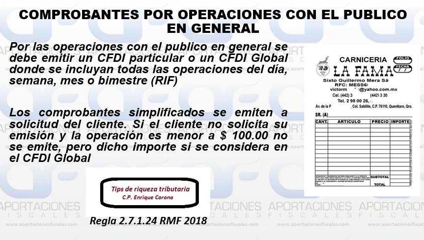 cfdi pblico en general